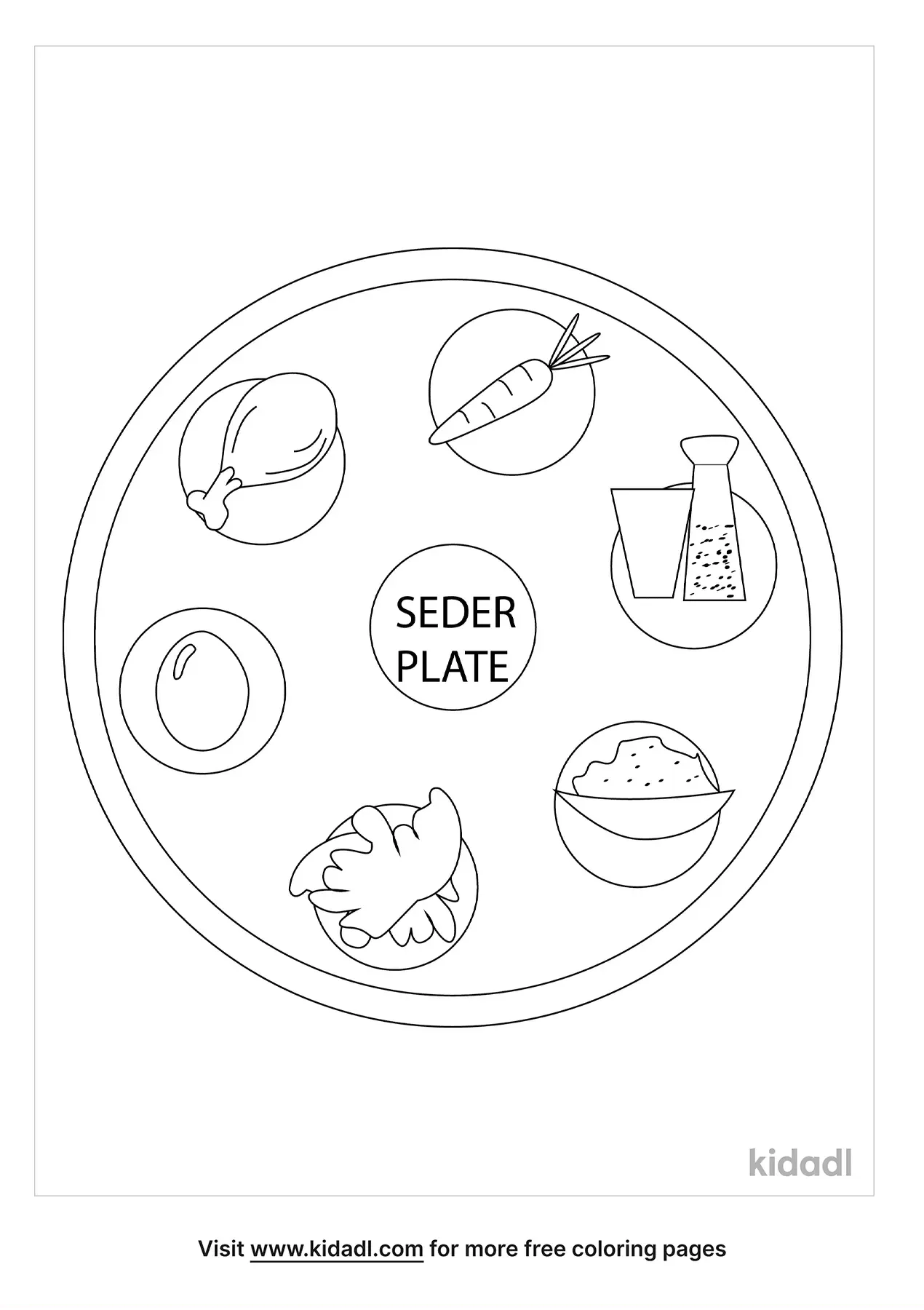 90 Seder Plate Coloring Pages 7