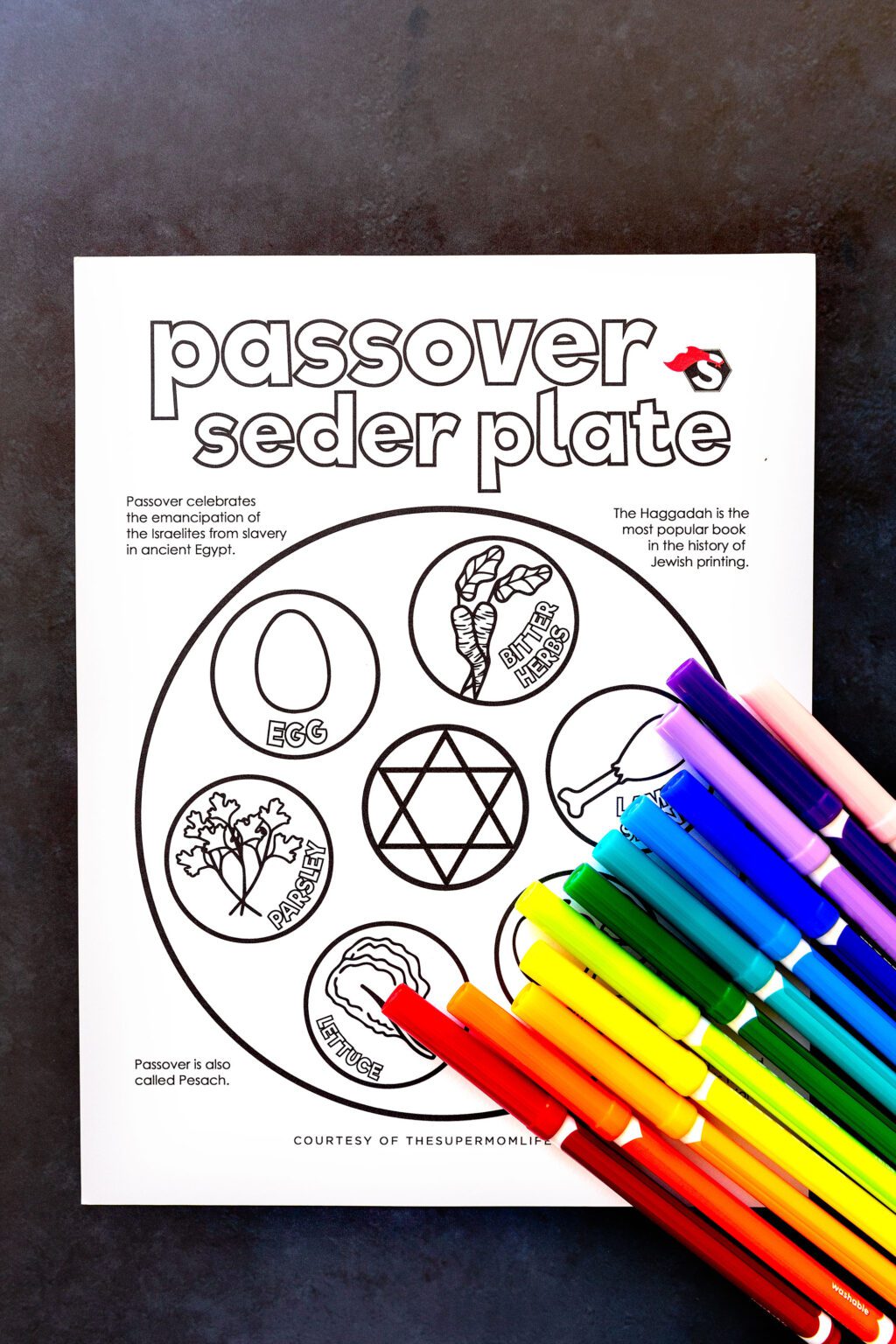 90 Seder Plate Coloring Pages 84