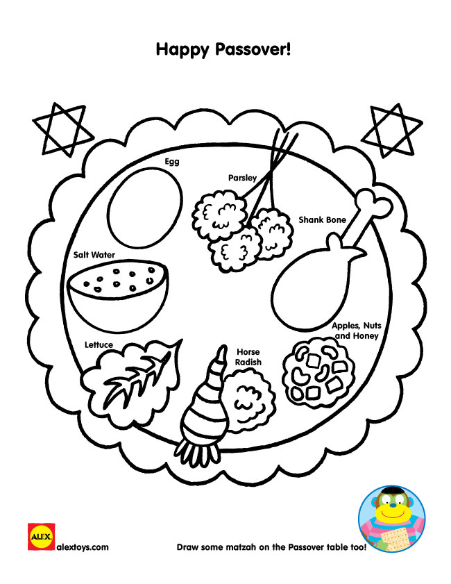 90 Seder Plate Coloring Pages 90
