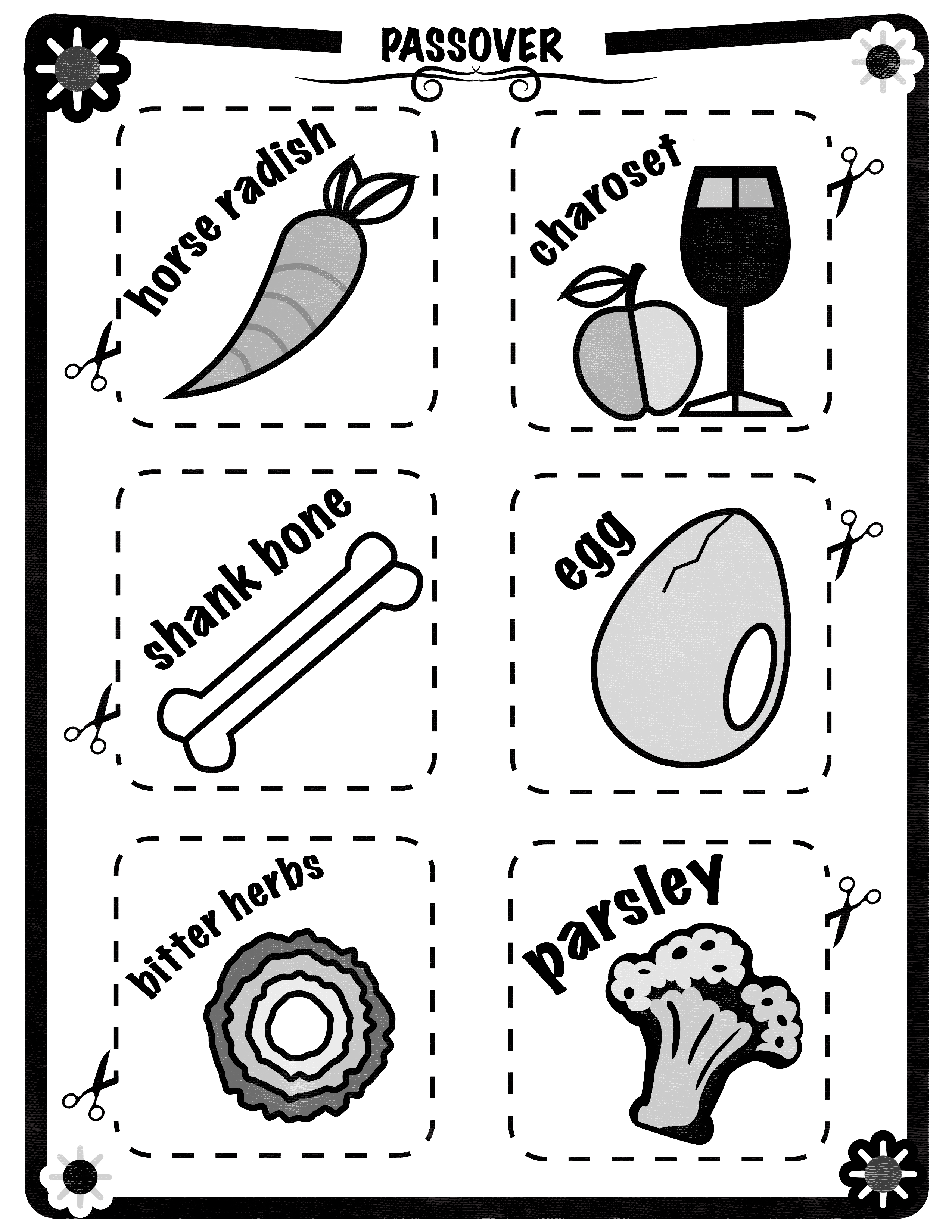 90 Seder Plate Coloring Pages 98
