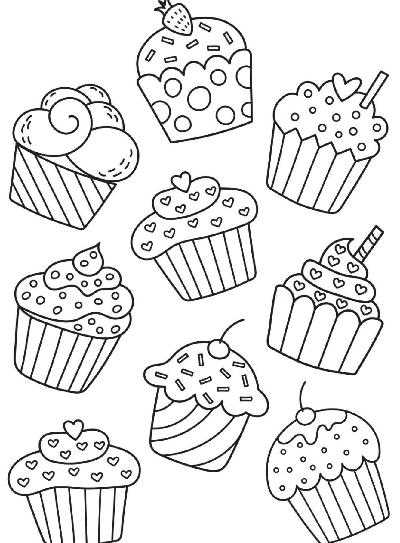 Get 85 Coloring Pictures Of Cupcakes Ideas 32