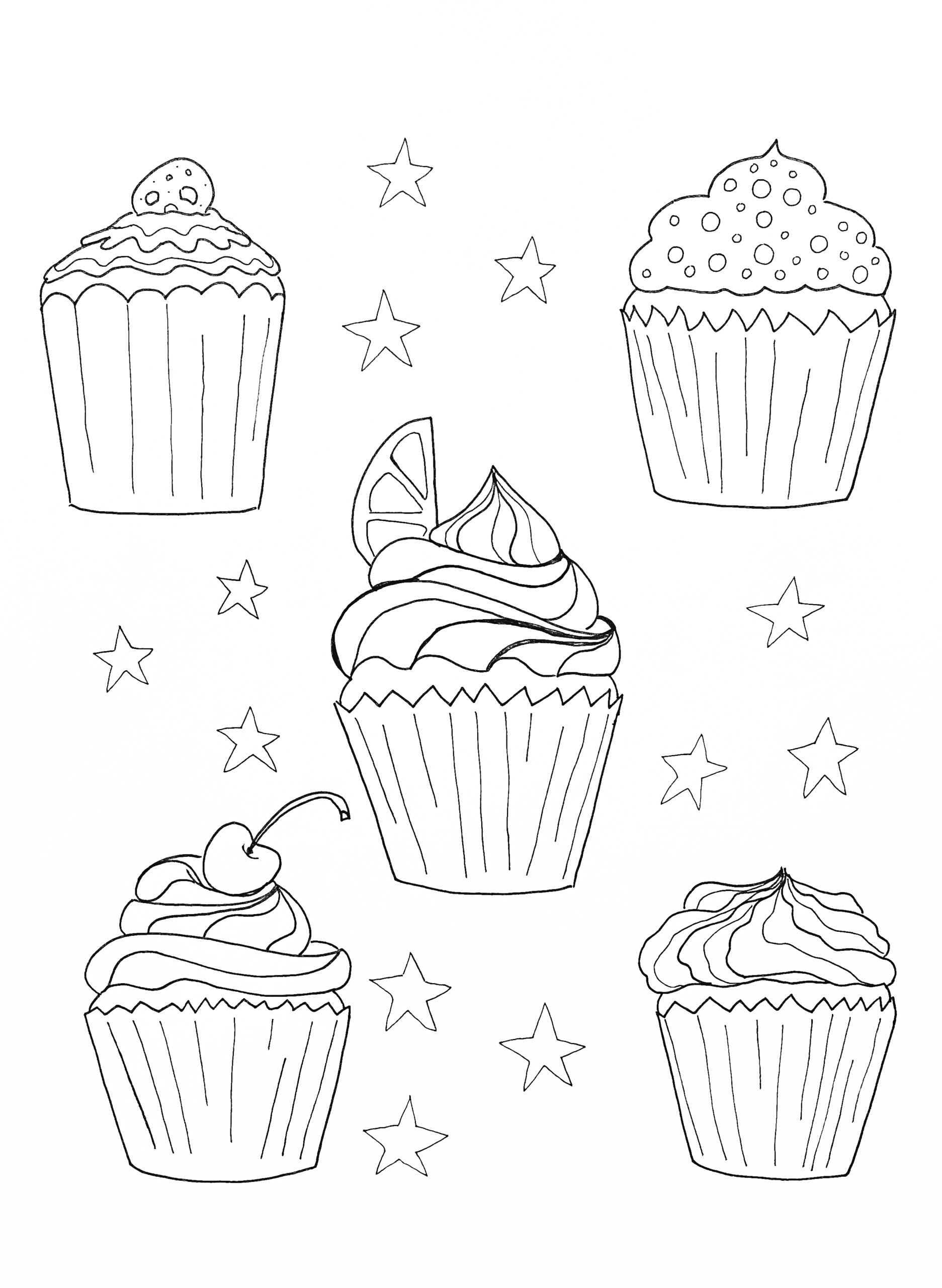 Get 85 Coloring Pictures Of Cupcakes Ideas 7