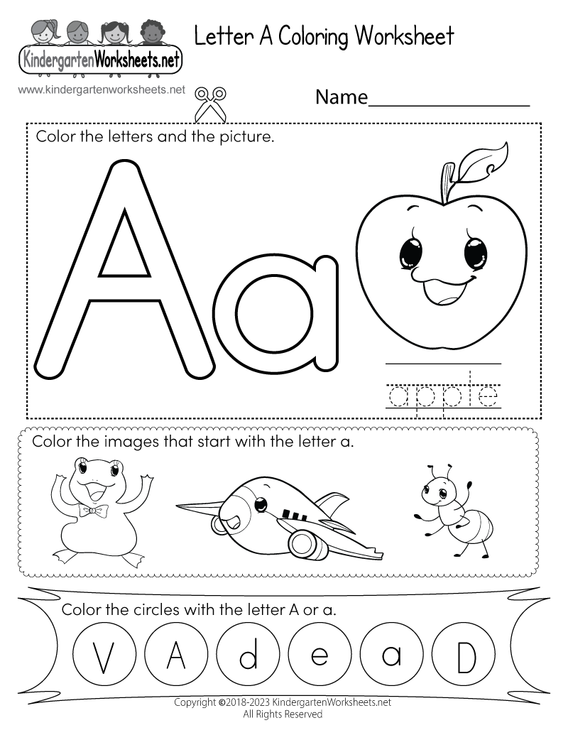 Get 85 Letter A Coloring Worksheet Ideas 44
