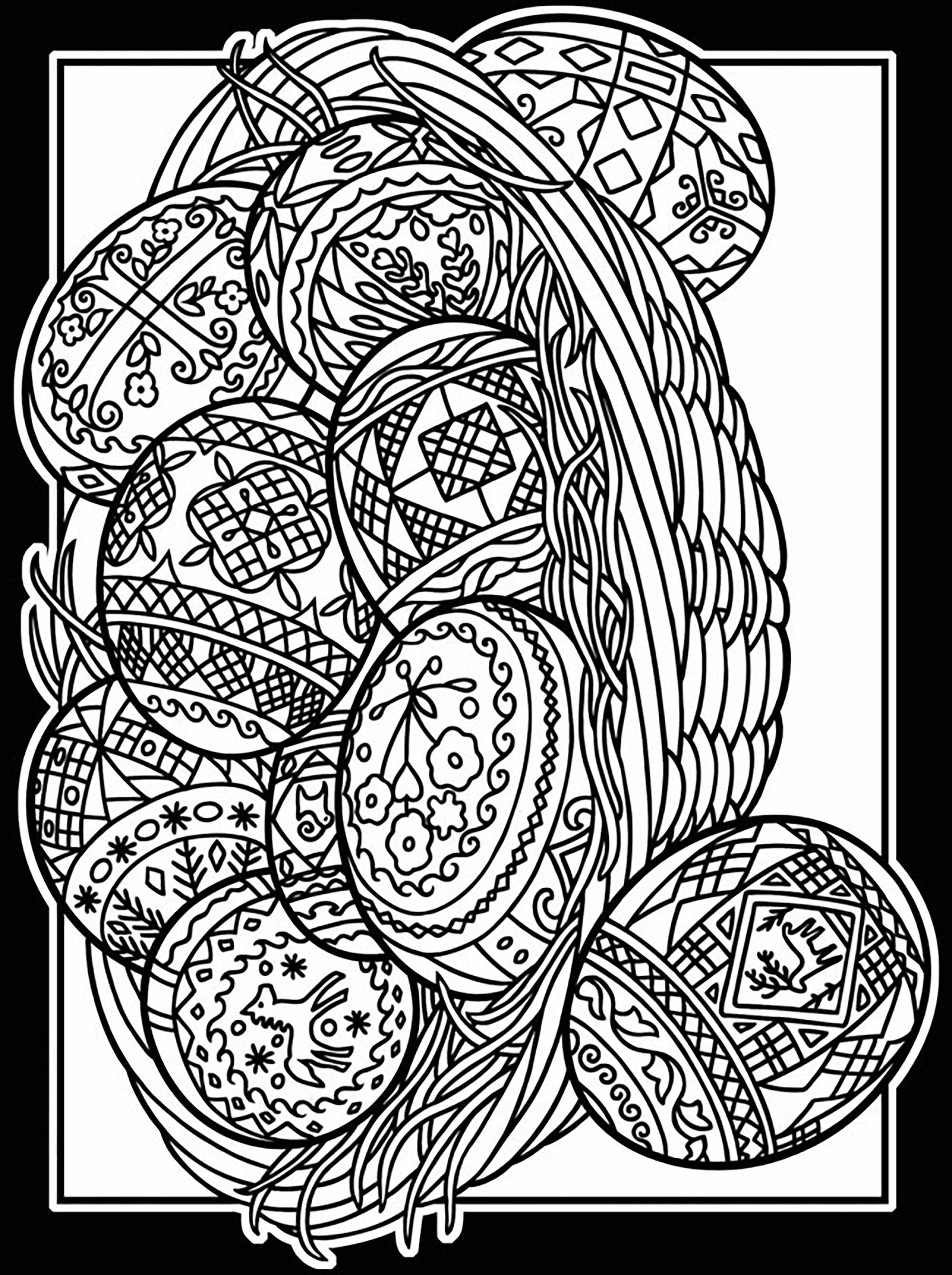 Get 85 Printable Easter Egg Coloring Ideas 10