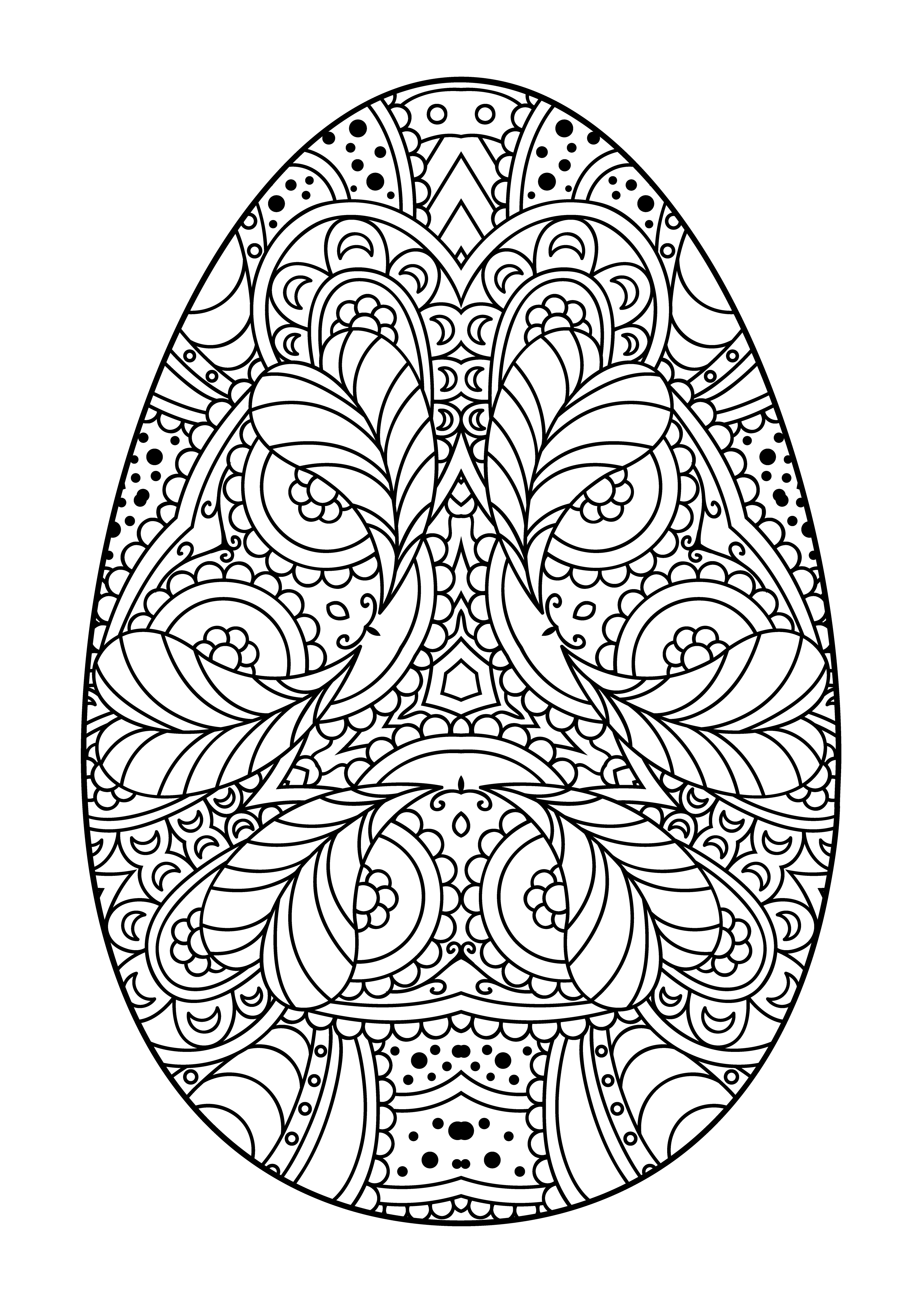 Get 85 Printable Easter Egg Coloring Ideas 12