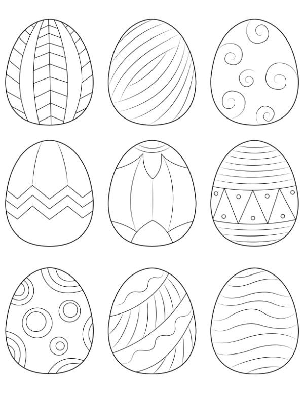Get 85 Printable Easter Egg Coloring Ideas 13