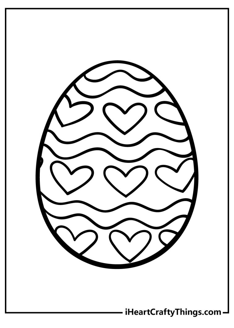Get 85 Printable Easter Egg Coloring Ideas 6