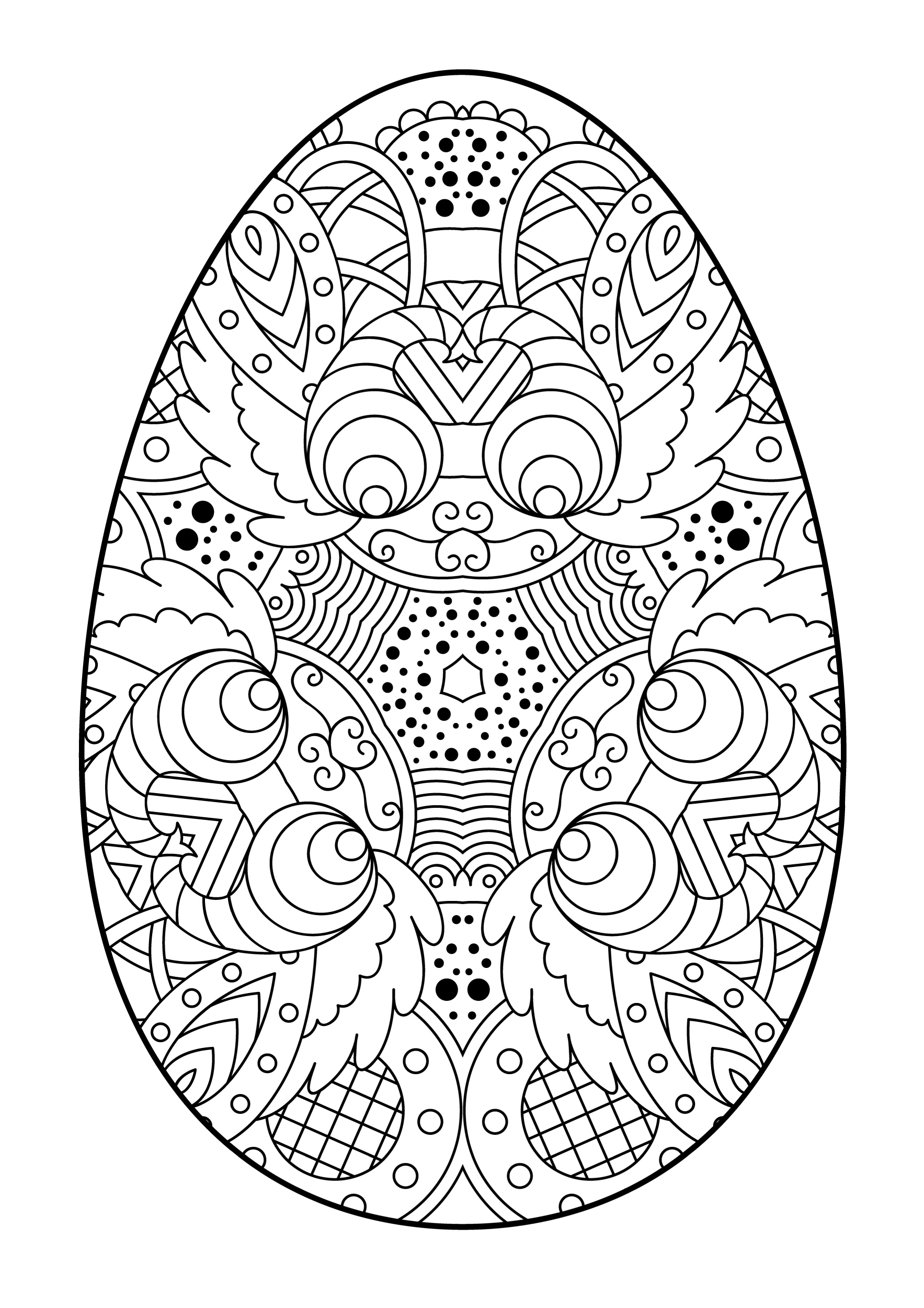 Get 85 Printable Easter Egg Coloring Ideas 8