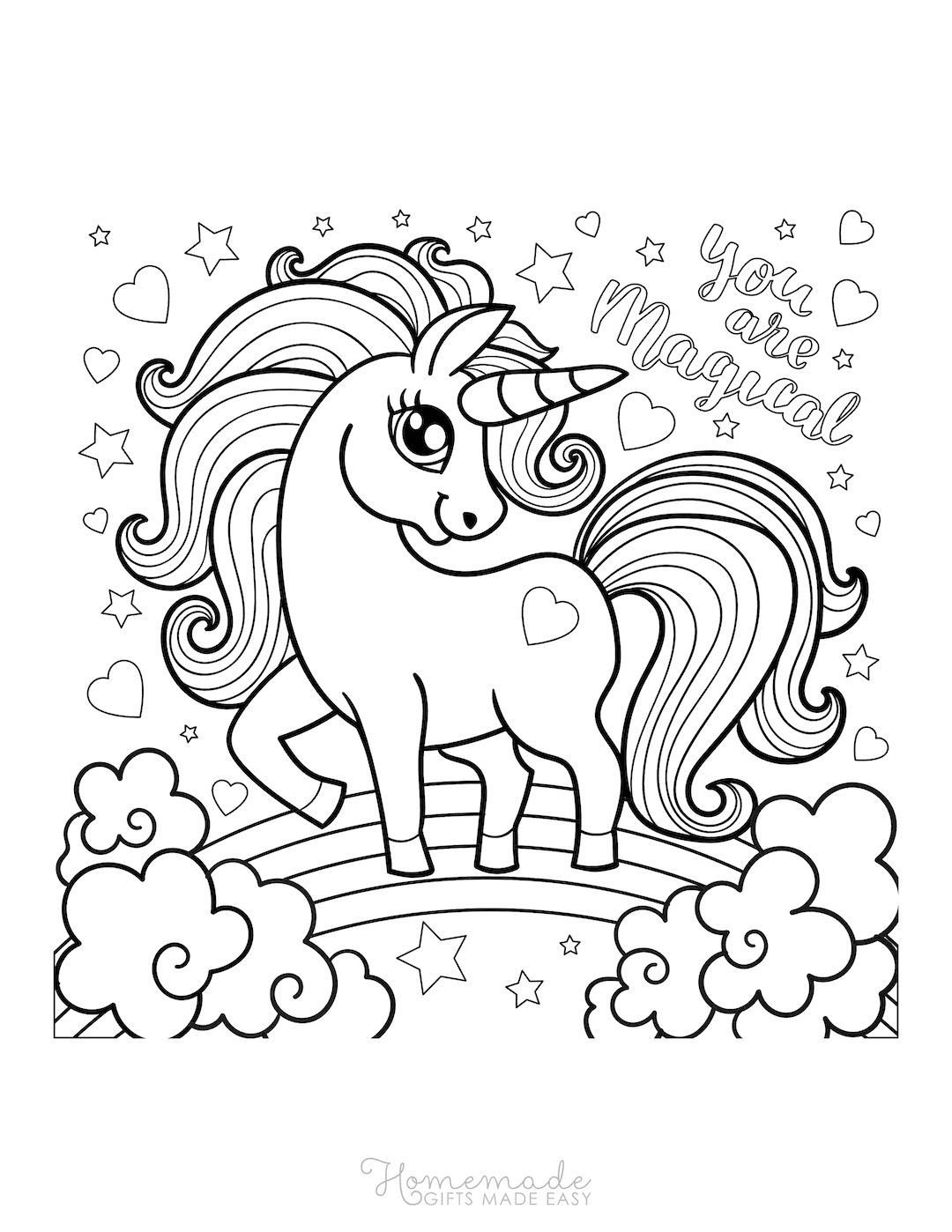 Get 85 Rainbow And Unicorn Coloring Page Ideas 13