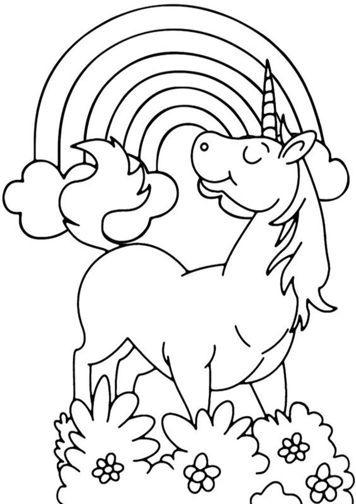 Get 85 Rainbow And Unicorn Coloring Page Ideas 2