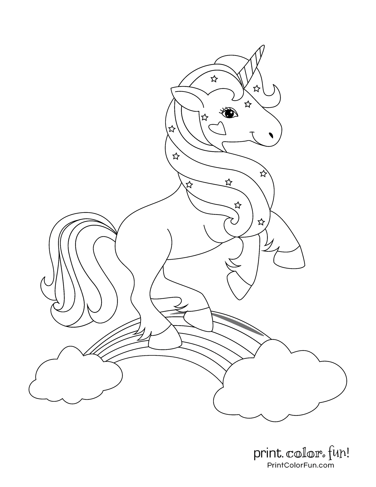 Get 85 Rainbow And Unicorn Coloring Page Ideas 23