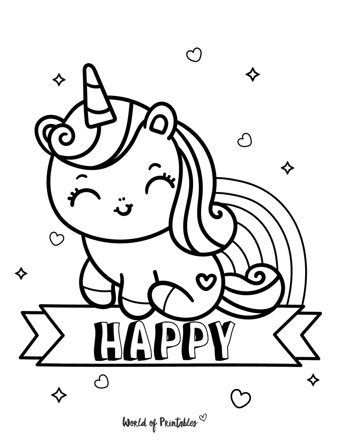 Get 85 Rainbow And Unicorn Coloring Page Ideas 24