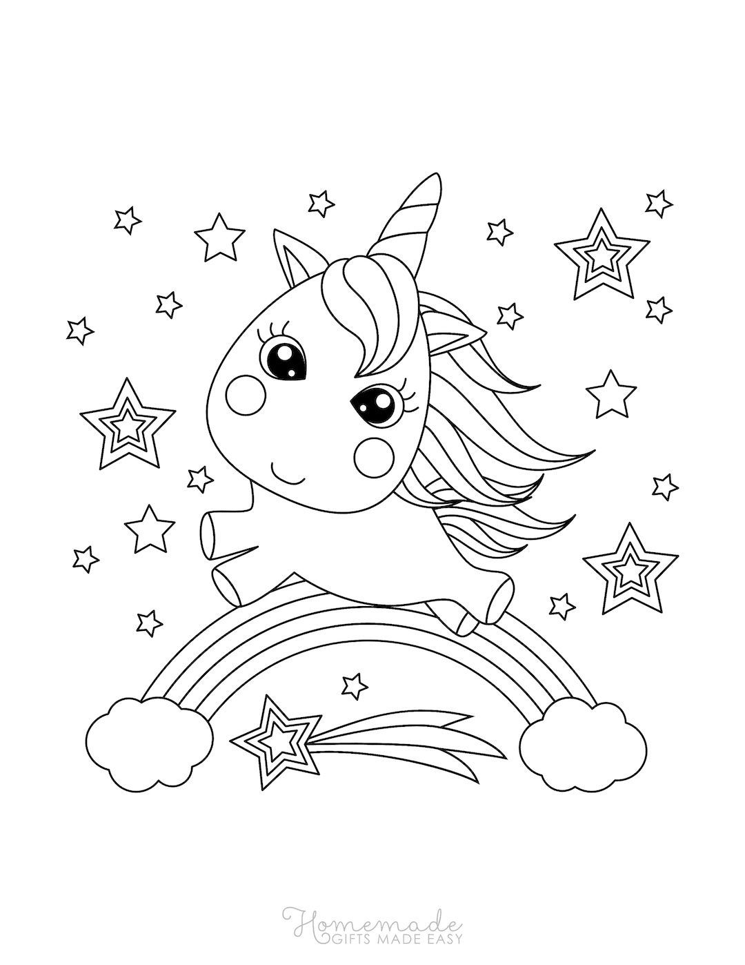 Get 85 Rainbow And Unicorn Coloring Page Ideas 25