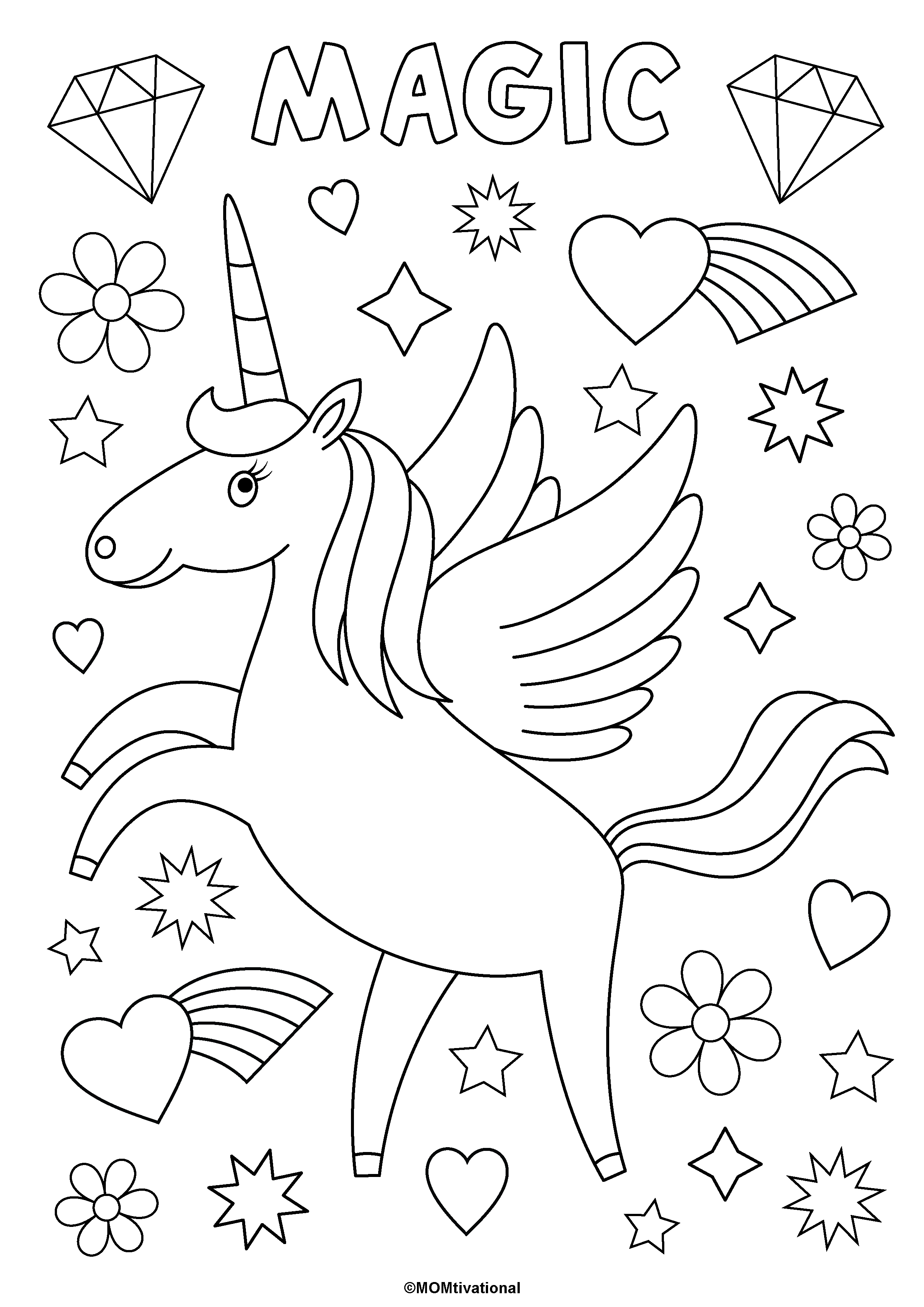 Get 85 Rainbow And Unicorn Coloring Page Ideas 32