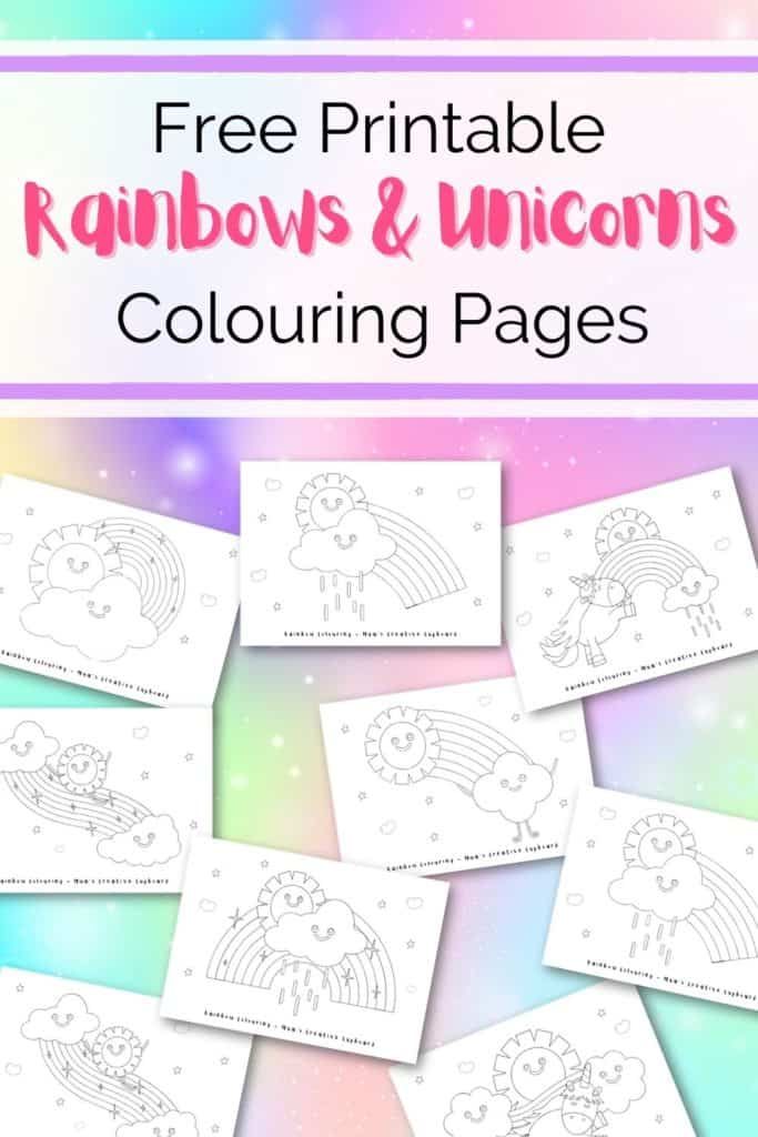 Get 85 Rainbow And Unicorn Coloring Page Ideas 38