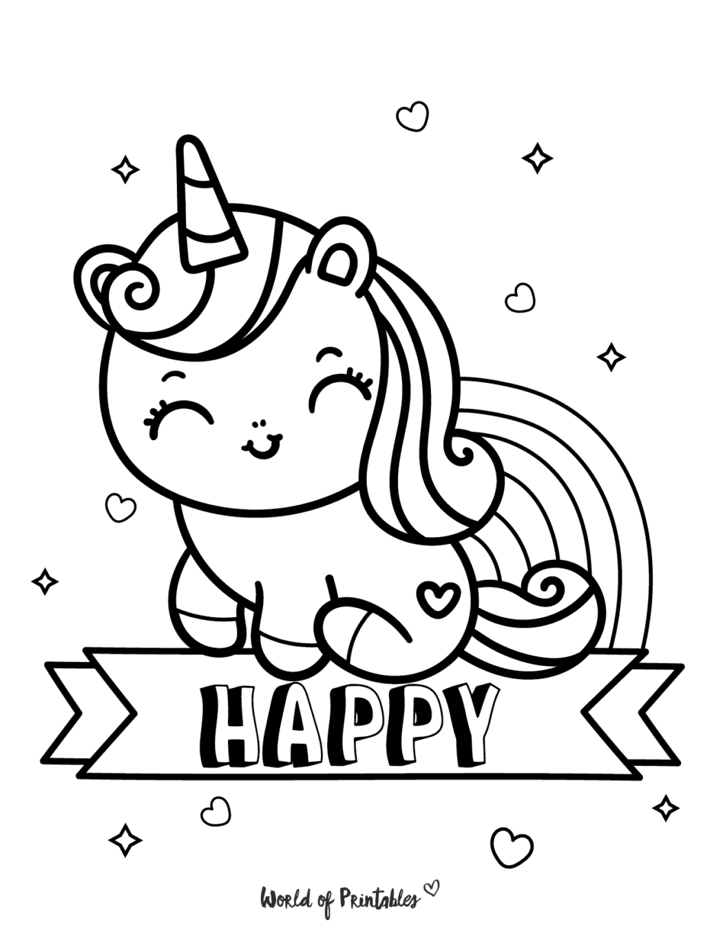 Get 85 Rainbow And Unicorn Coloring Page Ideas 50
