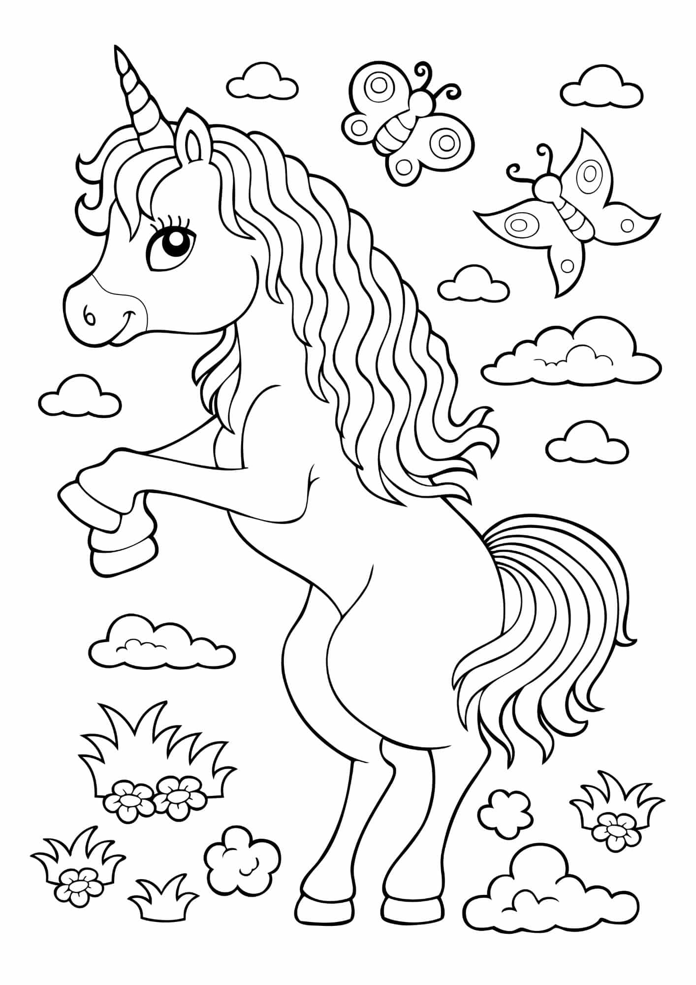Get 85 Rainbow And Unicorn Coloring Page Ideas 54
