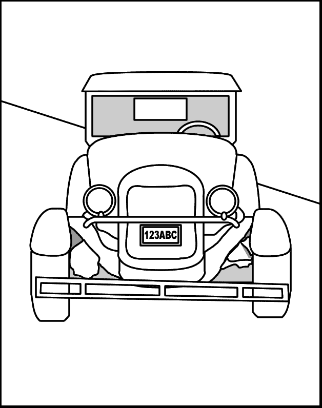 60 Printable Classic Car Coloring Pages 22