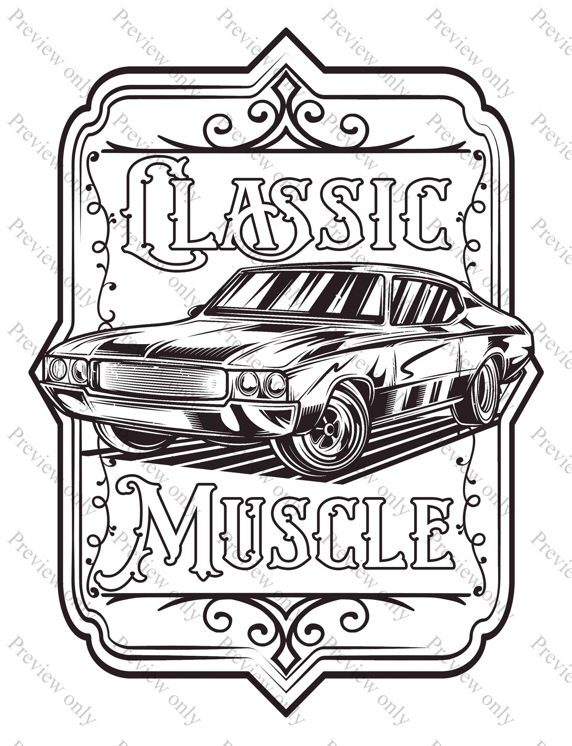 60 Printable Classic Car Coloring Pages 28