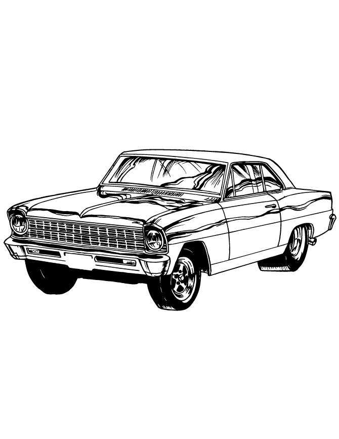 60 Printable Classic Car Coloring Pages 37