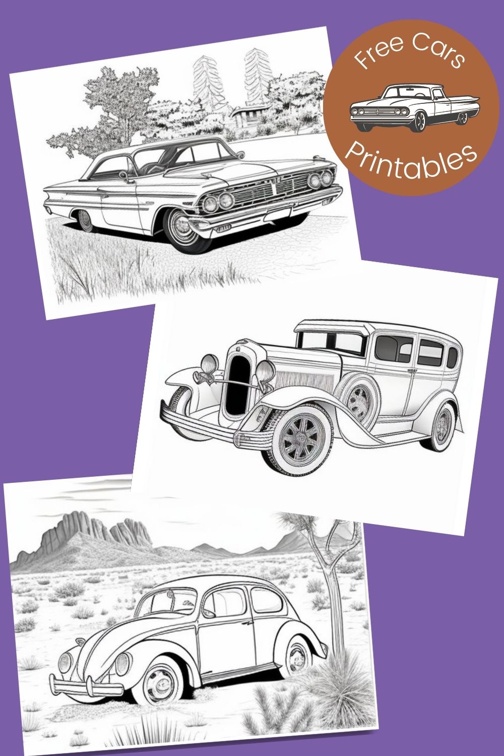 60 Printable Classic Car Coloring Pages 52