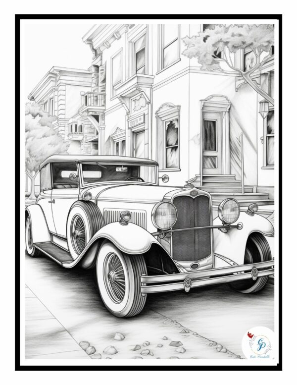 60 Printable Classic Car Coloring Pages 60