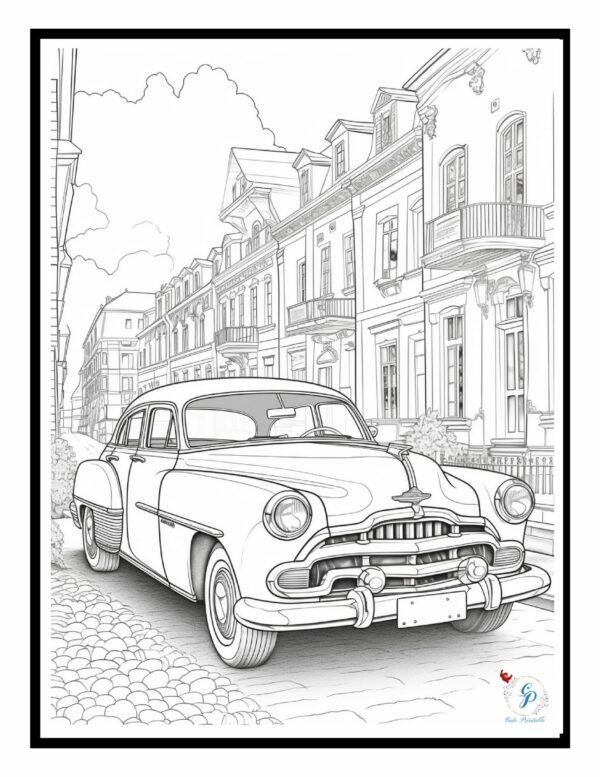 60 Printable Classic Car Coloring Pages 61