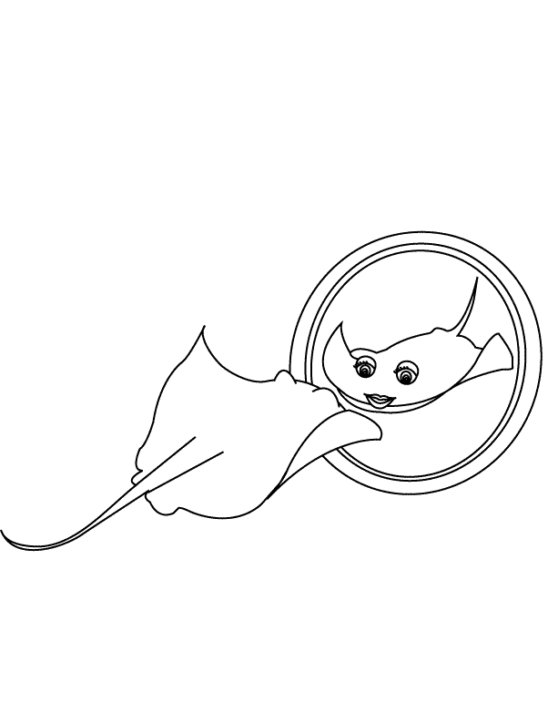 60 Printable Coloring Pages Of Stingrays 14
