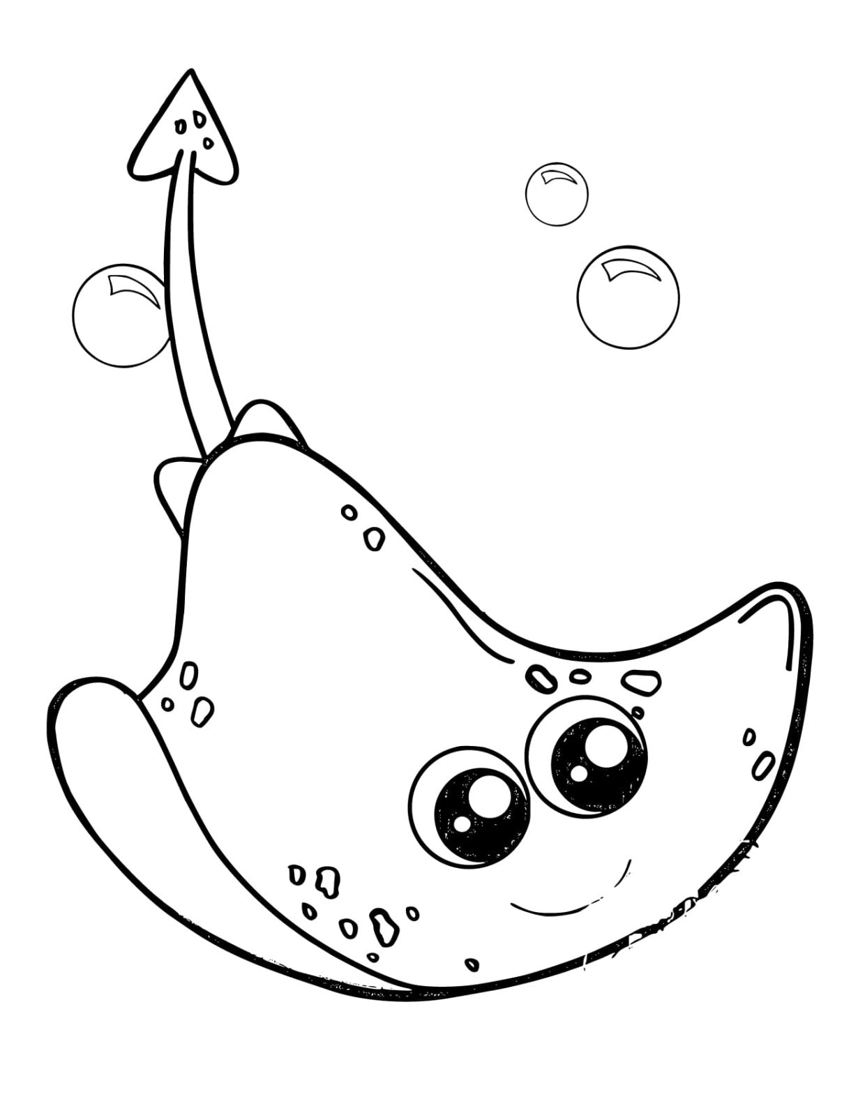 60 Printable Coloring Pages Of Stingrays 20