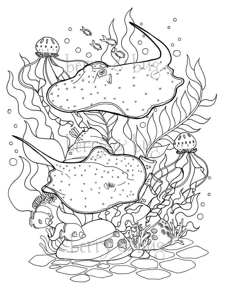 60 Printable Coloring Pages Of Stingrays 21