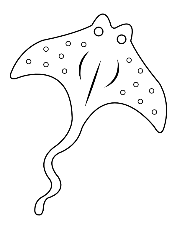 60 Printable Coloring Pages Of Stingrays 34