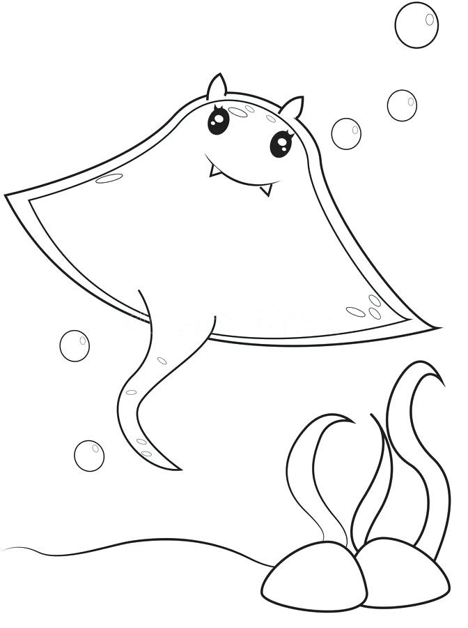 60 Printable Coloring Pages Of Stingrays 55