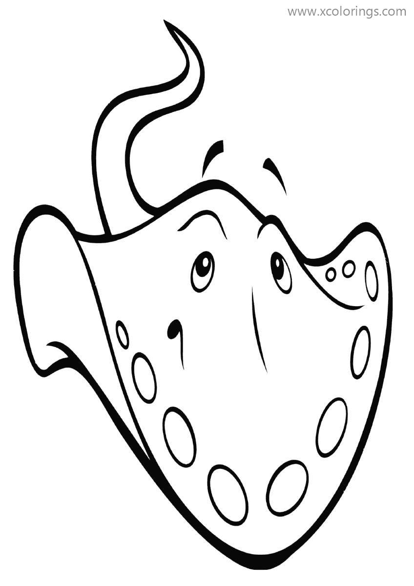 60 Printable Coloring Pages Of Stingrays 57