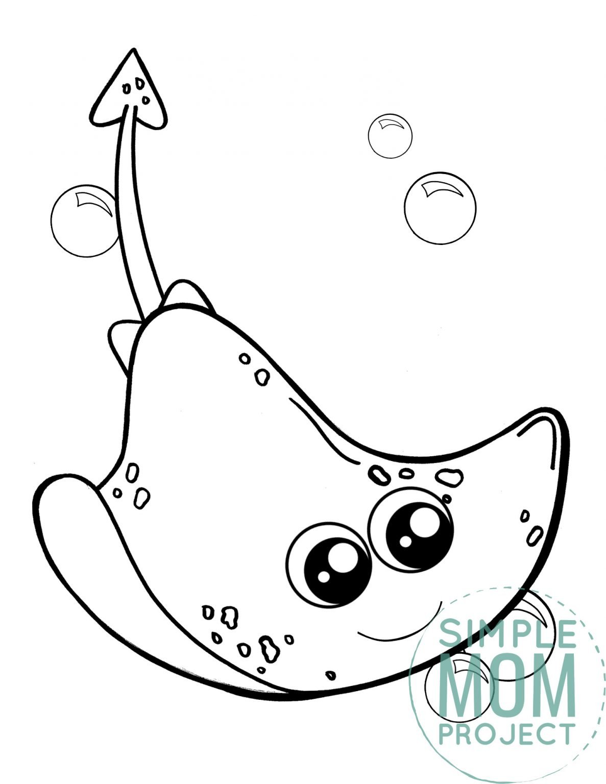60 Printable Coloring Pages Of Stingrays 9
