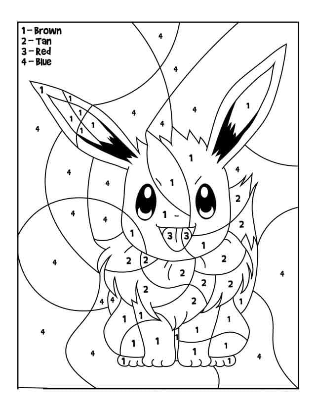 60 Printable Eevee Evolution Coloring Pages 24