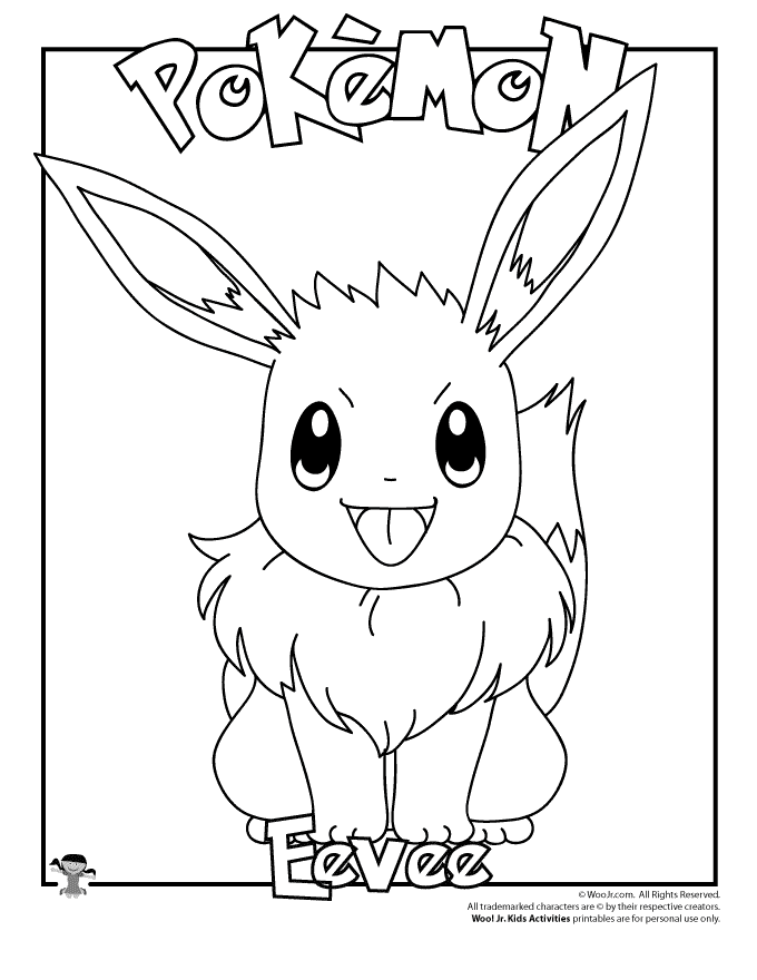 60 Printable Eevee Evolution Coloring Pages 39