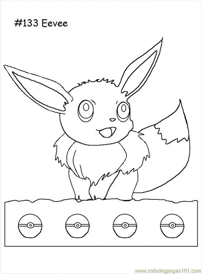 60 Printable Eevee Evolution Coloring Pages 4