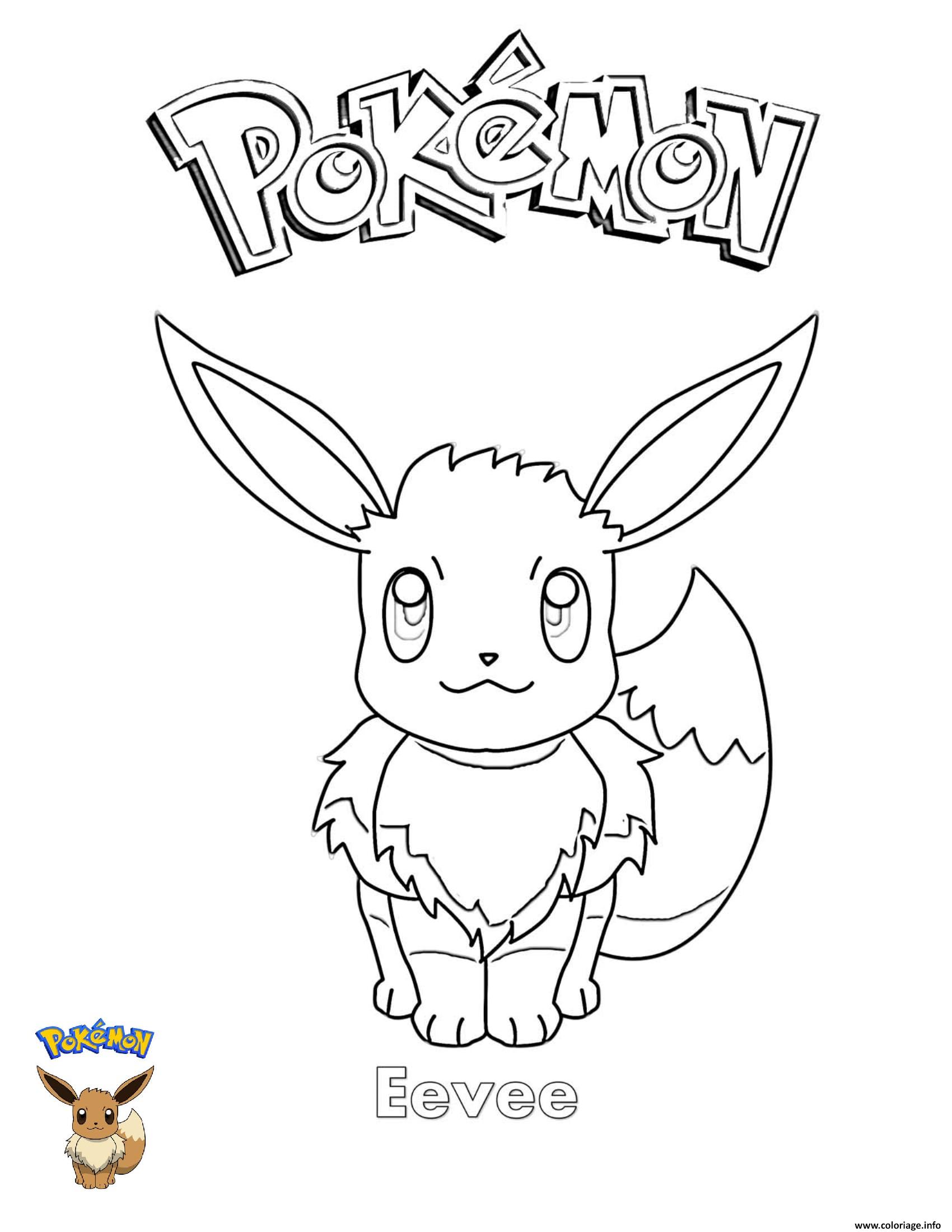 60 Printable Eevee Evolution Coloring Pages 42