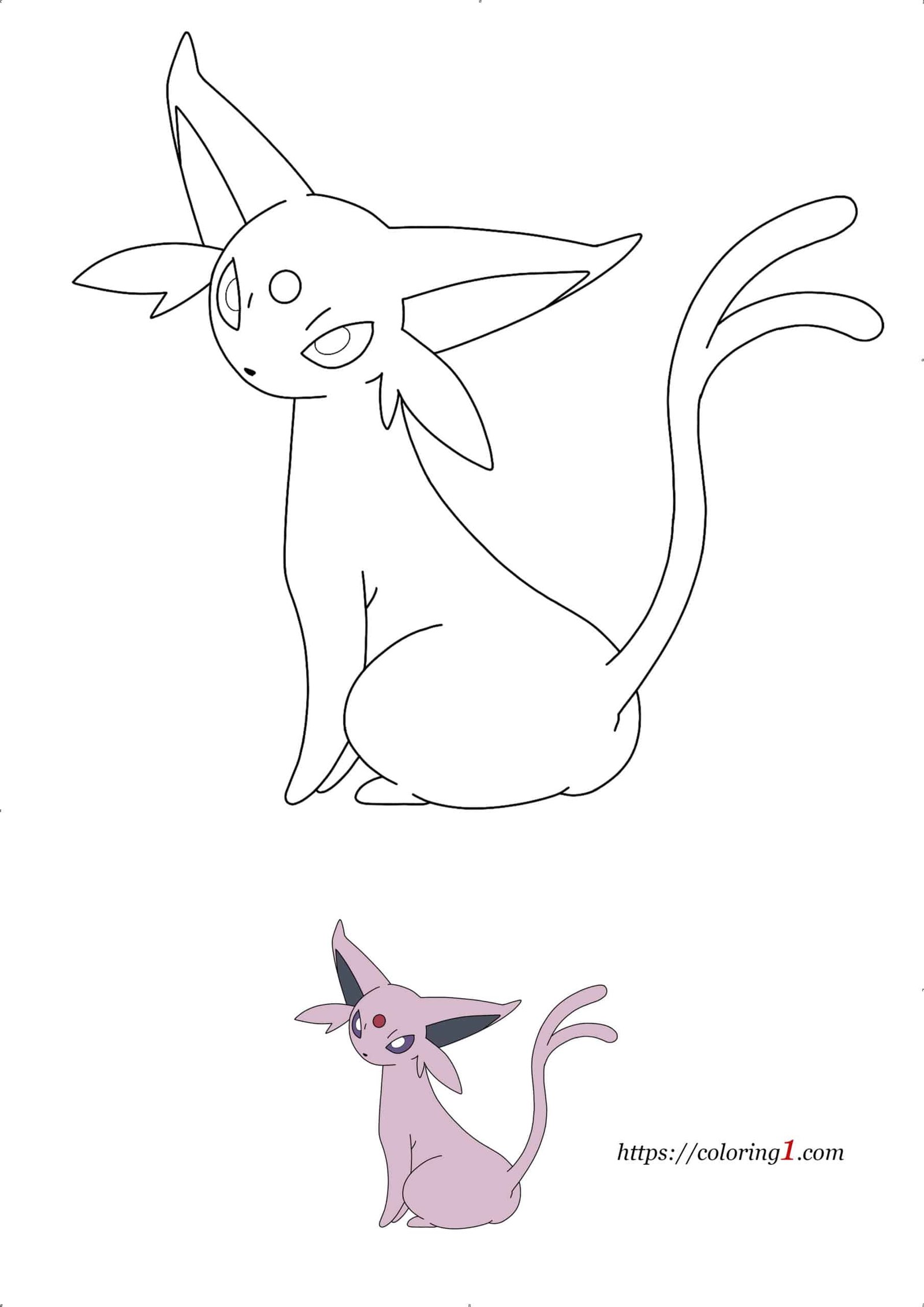 60 Printable Eevee Evolution Coloring Pages 50