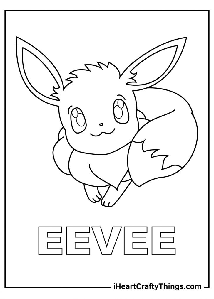 60 Printable Eevee Evolution Coloring Pages 52