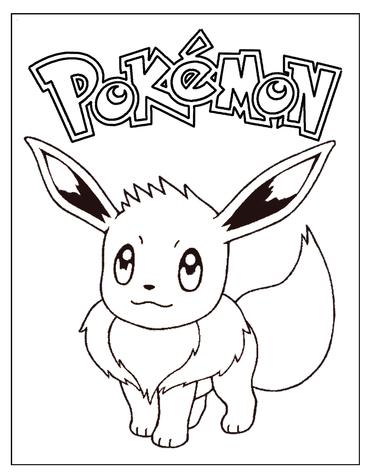 60 Printable Eevee Evolution Coloring Pages 55