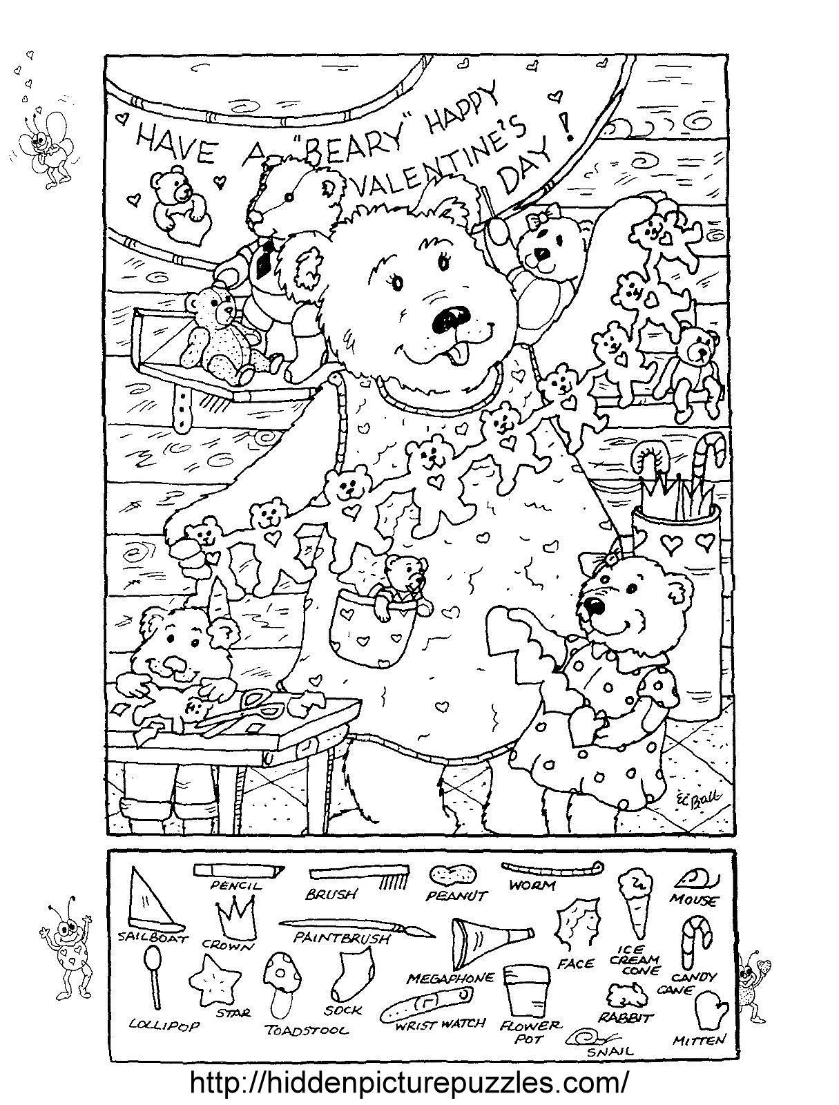 60 Printable Hidden Pictures Coloring Pages 11