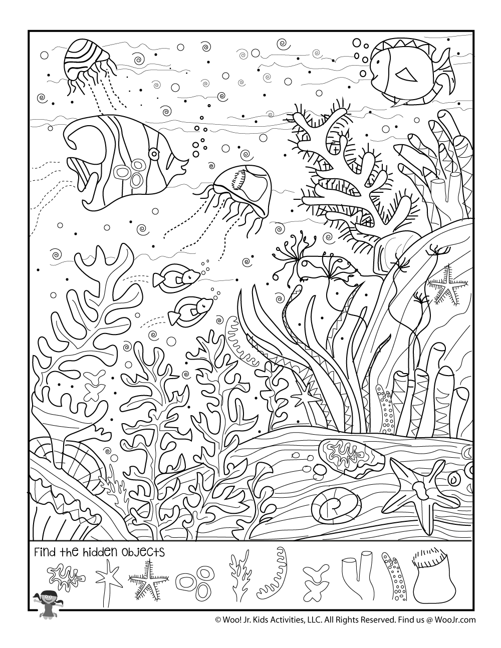 60 Printable Hidden Pictures Coloring Pages 12