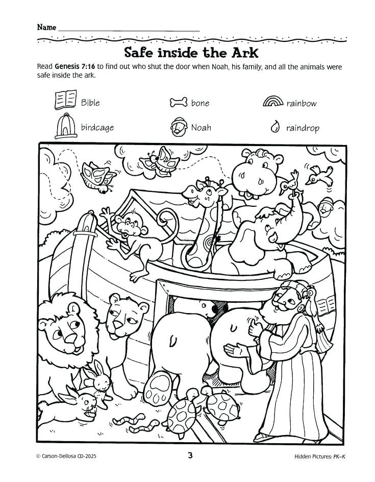 60 Printable Hidden Pictures Coloring Pages 13