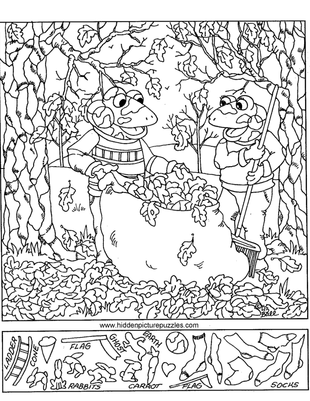 60 Printable Hidden Pictures Coloring Pages 15