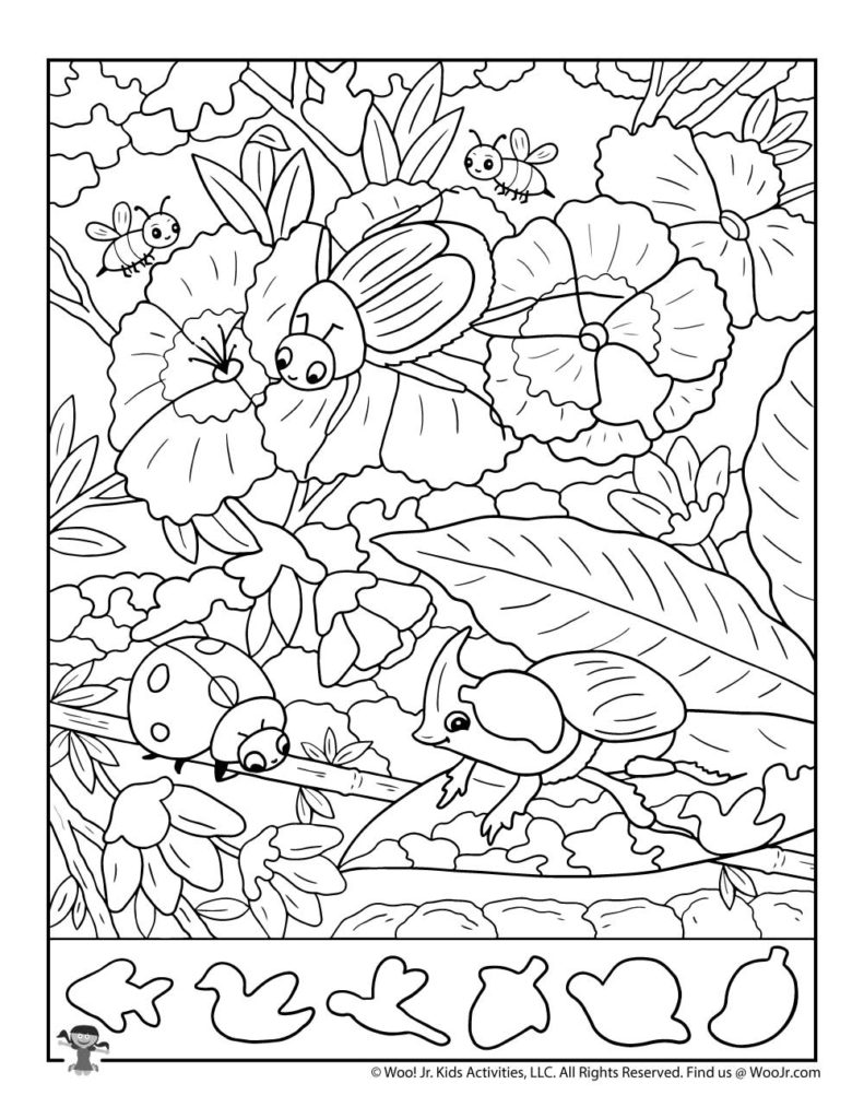 60 Printable Hidden Pictures Coloring Pages 22