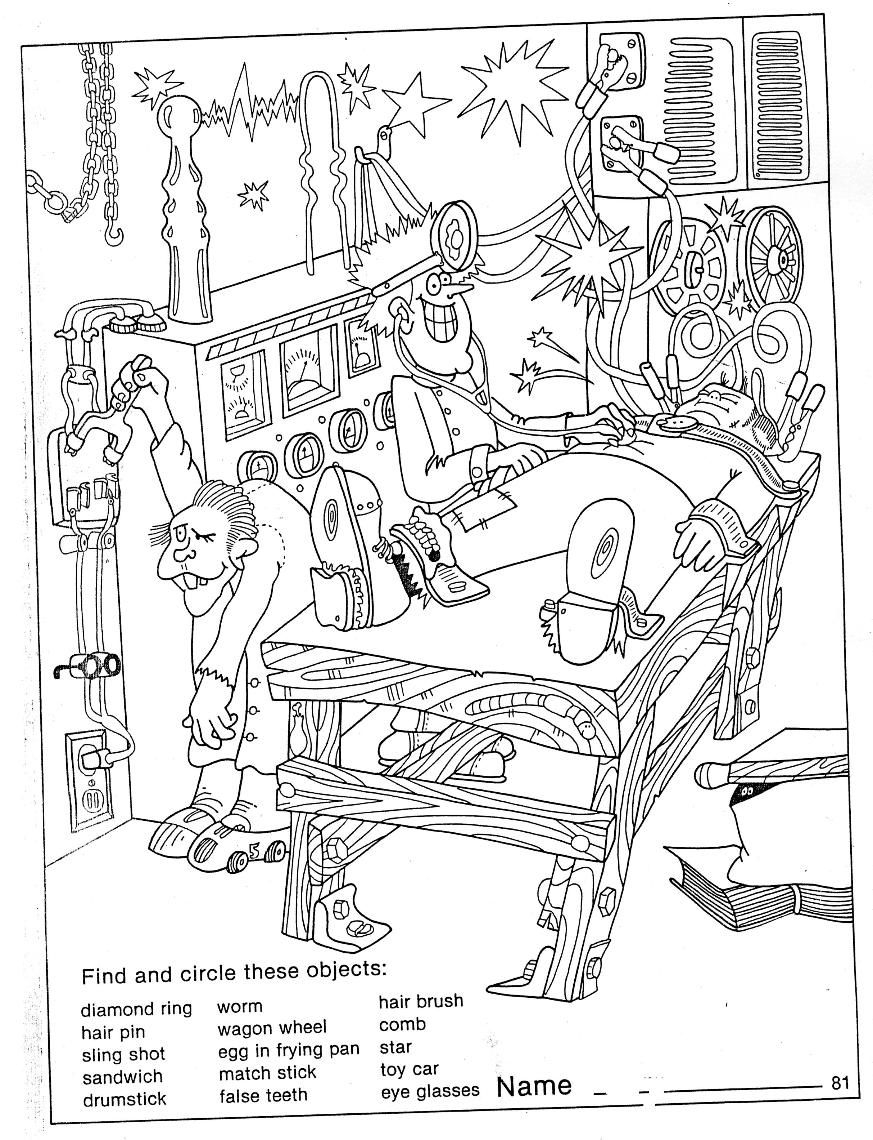 60 Printable Hidden Pictures Coloring Pages 25