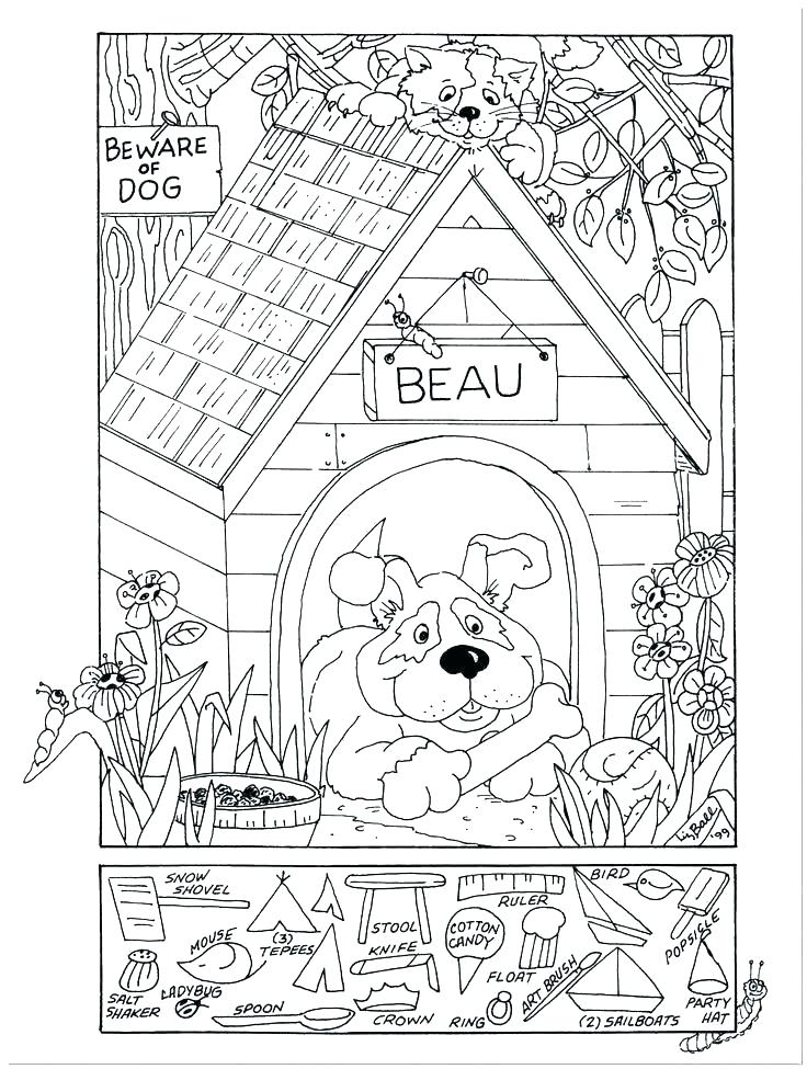 60 Printable Hidden Pictures Coloring Pages 27