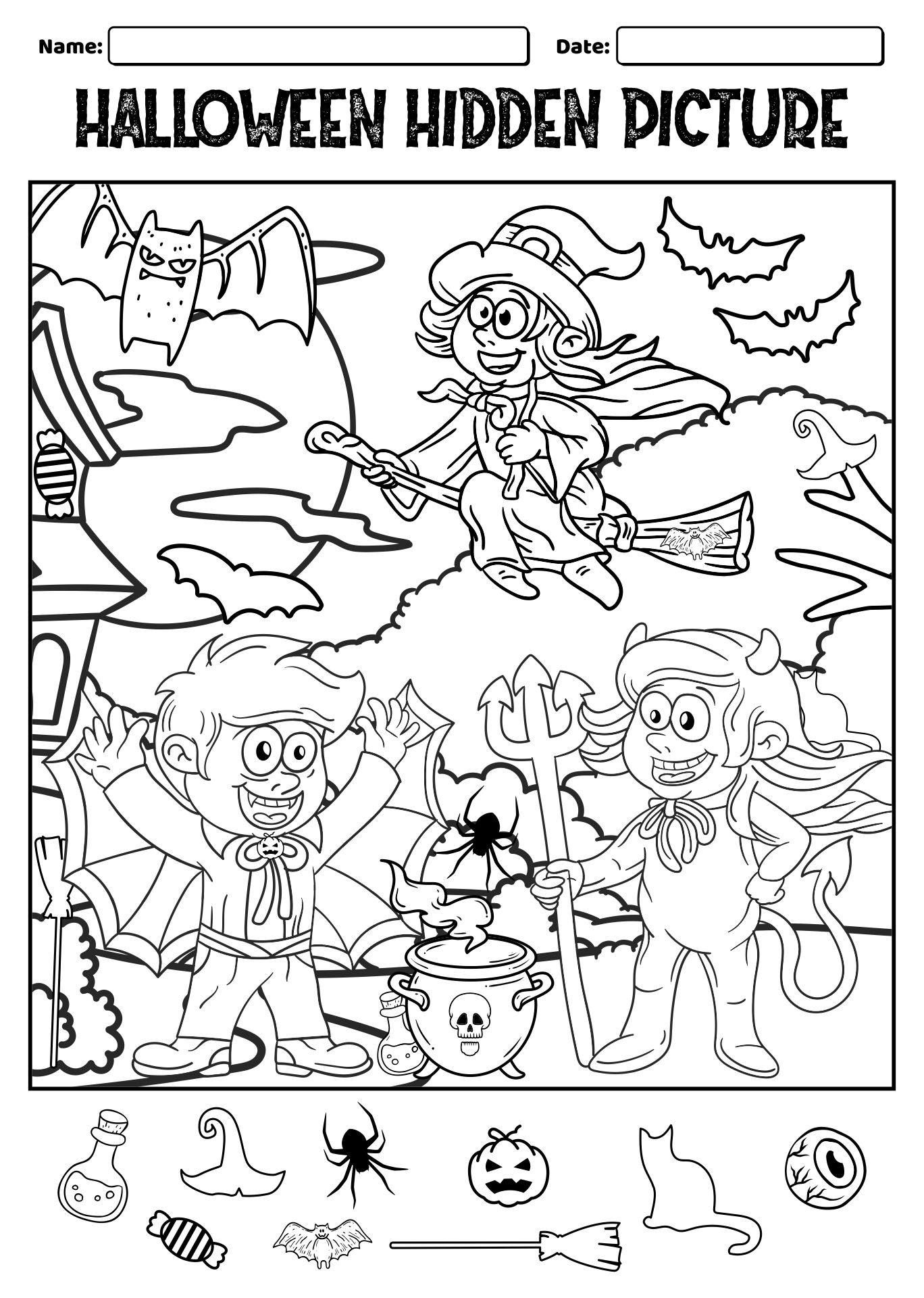 60 Printable Hidden Pictures Coloring Pages 35