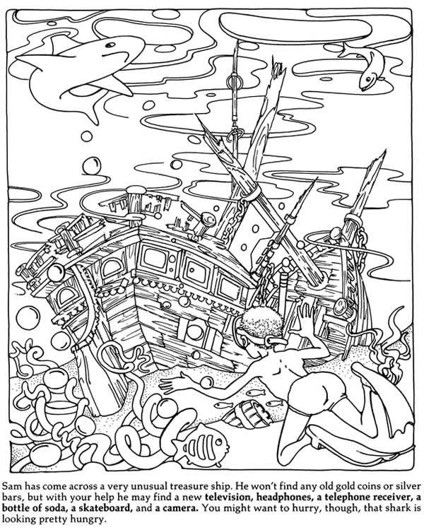 60 Printable Hidden Pictures Coloring Pages 4